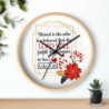 Blessed Is She Christian Art Wall clock