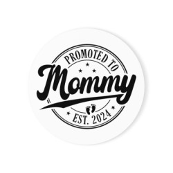 Promoted to Mummy Est. 2024 Cork Back Coaster