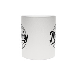 Promoted to Mommy Est. 2024 Metallic Mug (Silver\Gold)