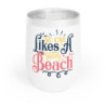 No one likes a shady beach Chill Wine Tumbler