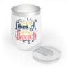 No one likes a shady beach Chill Wine Tumbler