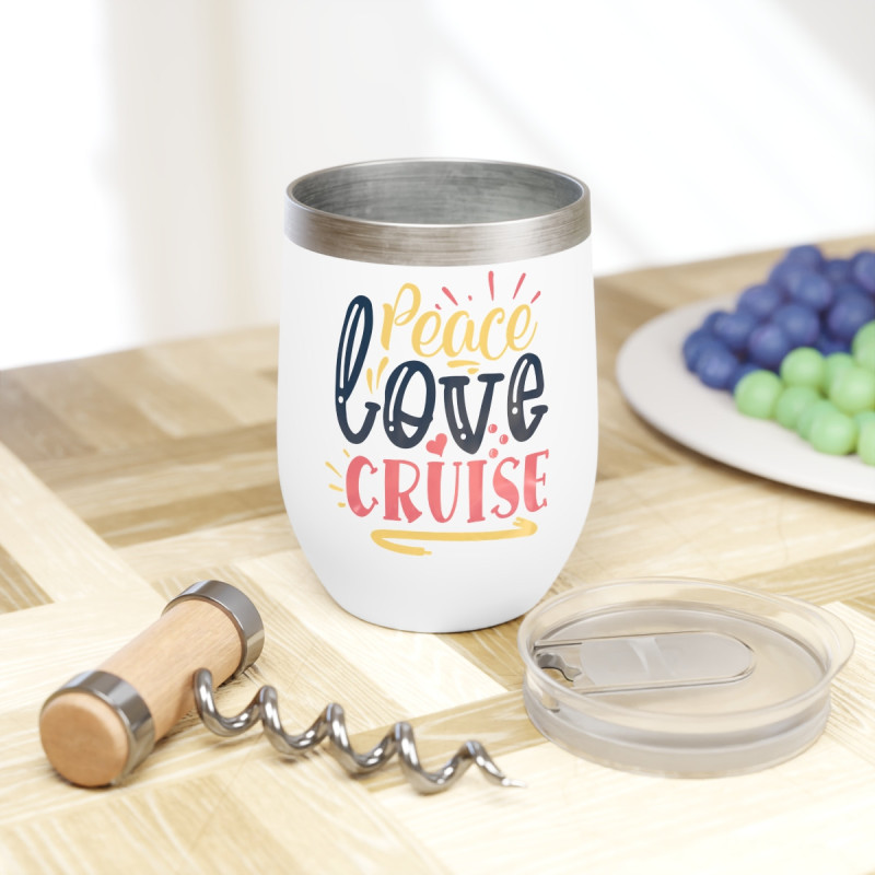 Peace Love Cruise Chill Wine Tumbler